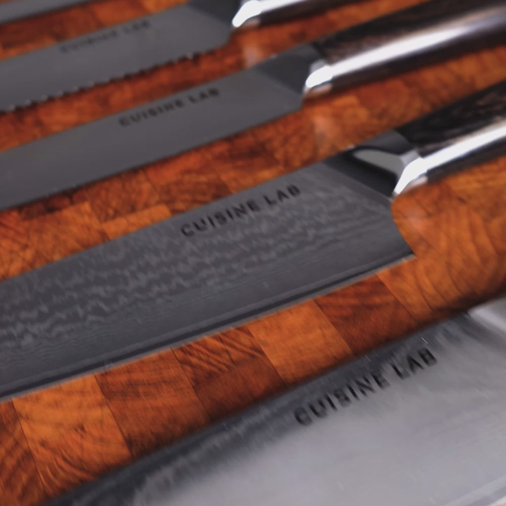 Cuisine Lab - Classic Collection -  67 lag damaskus stål køkkenknive