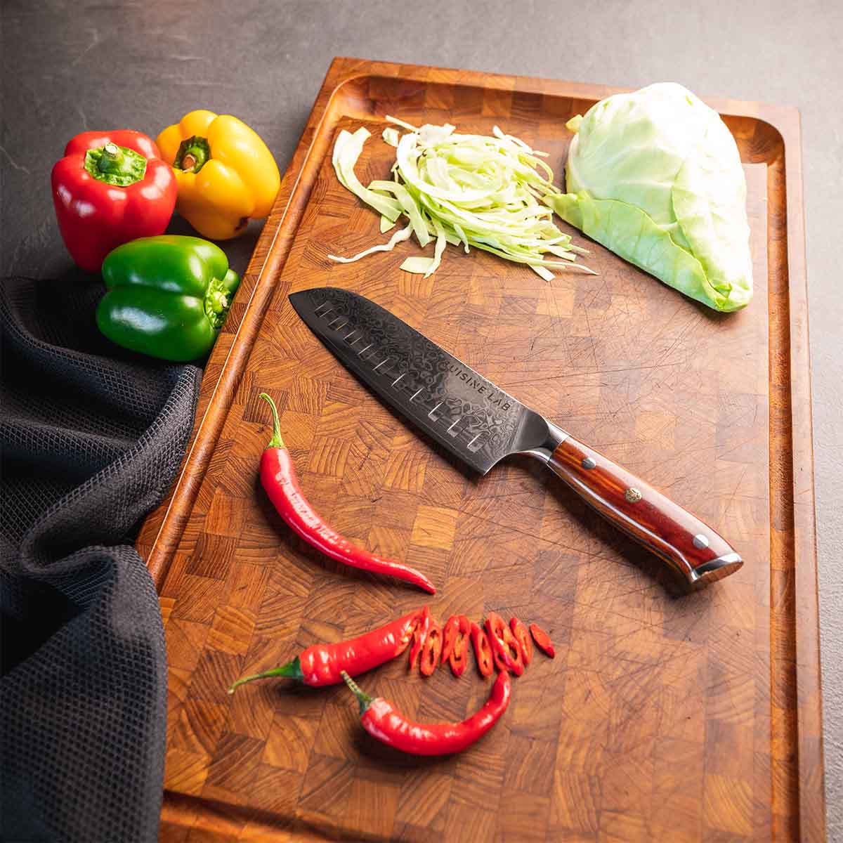 North Allround Knivsæt - Kitchen Knives - Cuisine Lab North Collection santoku kokkekniv. Den japanske kokkekniv med stål og træ - cuisinelab