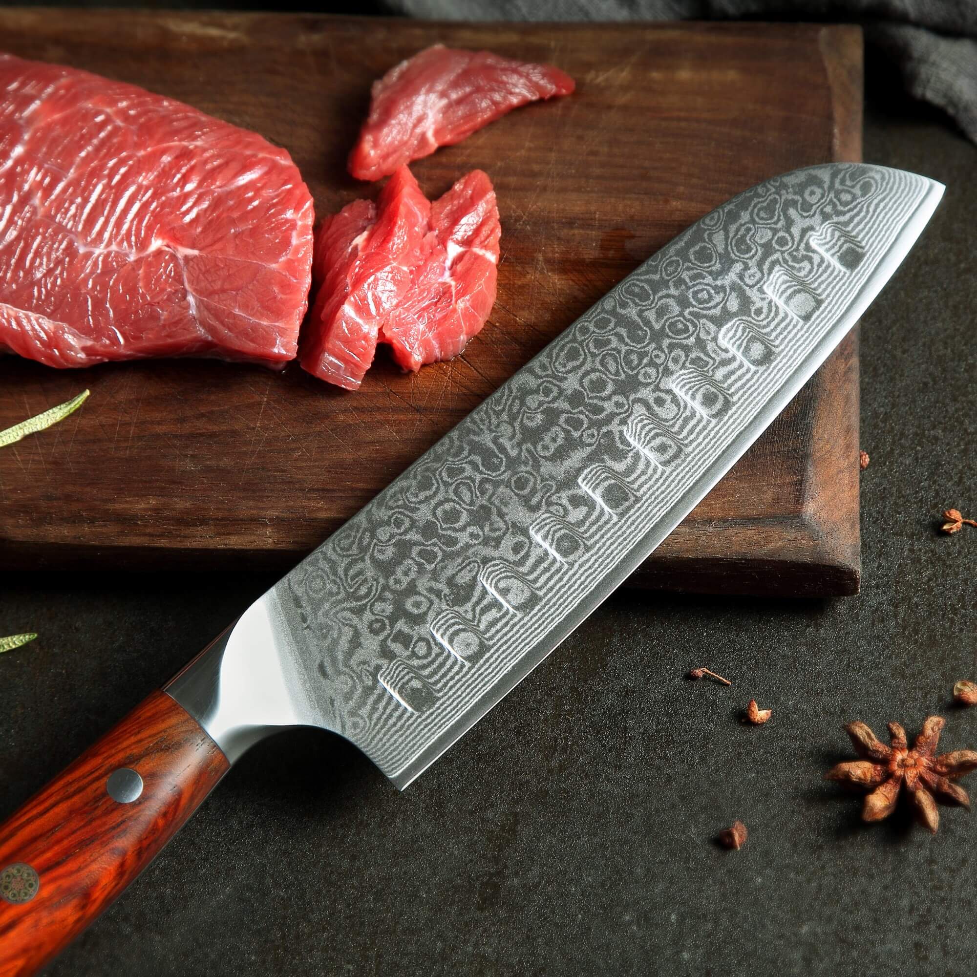 North Santoku Kokkekniv 175 mm. - Kitchen Knives - North Santoku Kokkekniv 175 mm. - Cuisine Lab